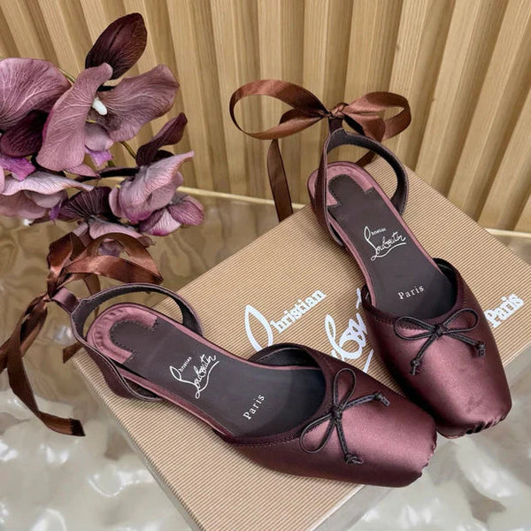 CL 2026 Sweetie Jane Strass Ballerina Flat Silk Leather 853090