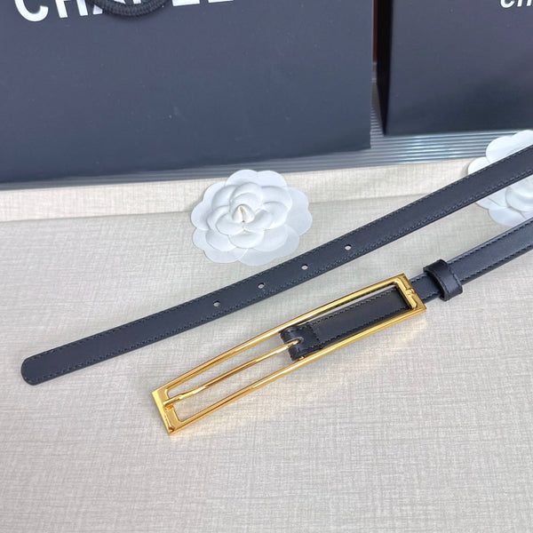 CC Métiers d’art 2026 1.5cm Black Belt Leather 211433