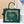 CD Book Tote Medium Pride and Prejudice Green Embroidery Canvas 159367