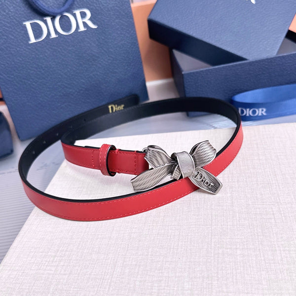 CD Diorissimo Bow Belt 2cm Leather 212526