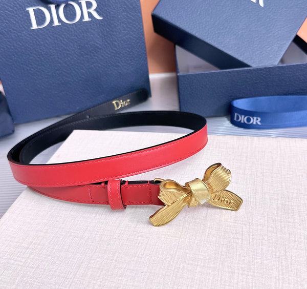 CD Diorissimo Bow Belt 2cm Leather 212526