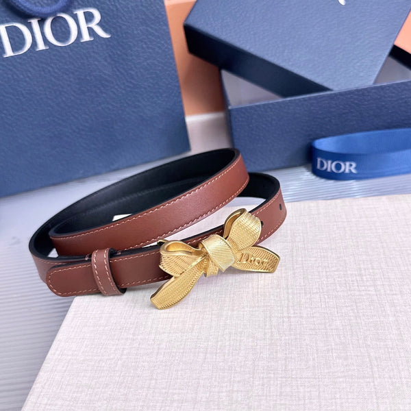 CD Diorissimo Bow Belt 2cm Leather 212526