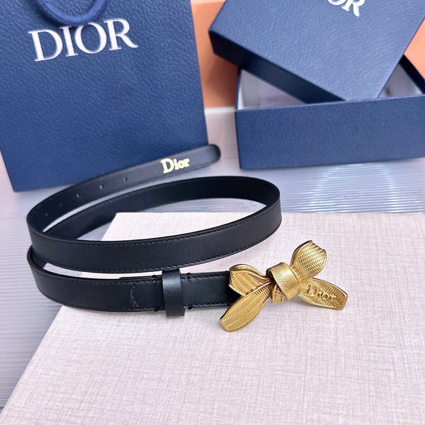 CD Diorissimo Bow Belt 2cm Leather 212526