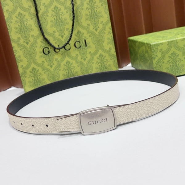 GG Reversible 2.5cm Belt Leather 213050