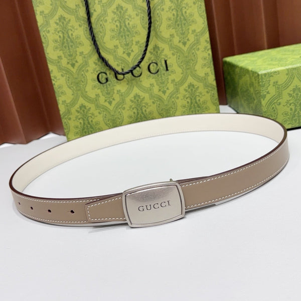 GG Reversible 2.5cm Belt Leather 213050
