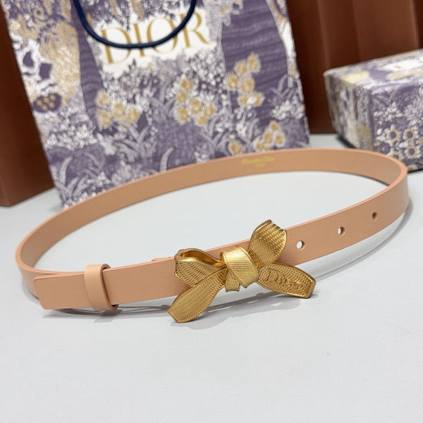 CD 2026 Bow Belt 2.0cm Leather GHW 213320