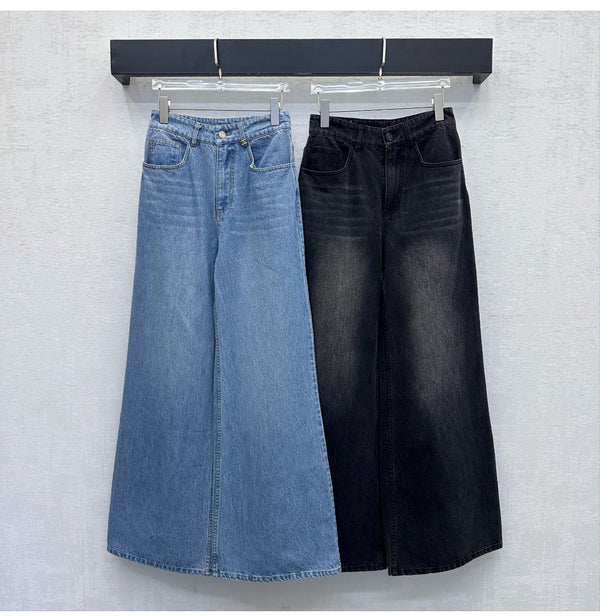 CC 26s Label Wide-Leg Jeans Denim 422639