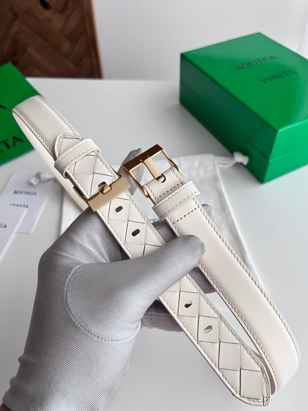 BV Large Watch Belt 2.5CM Barolo Intrecciato Leather 216380