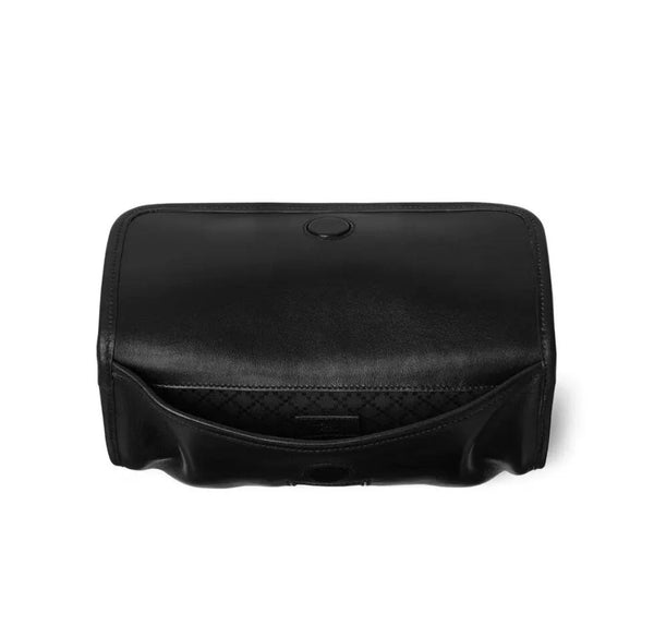 GG 2026 Web Trademark Bag 24cm Black Calfskin