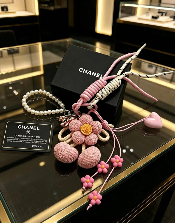 CC Knitted Flower Charm