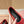 LP POINTED-TOE BALLET FLATS 25S IN RED LAMBSKIN