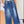 Chanel 2026 Splatter-Paint Denim Pant Blue Cotton 148270