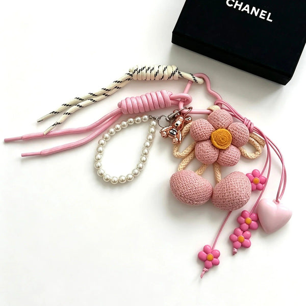 CC Knitted Flower Charm