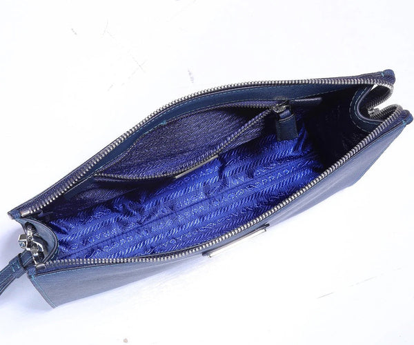 Prad 2026 Saffiano Document Case 24cm Calfskin