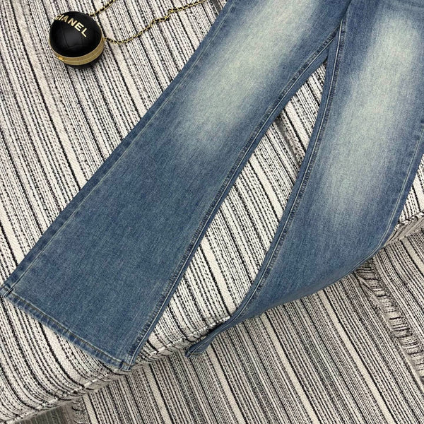 Miumiu 2026 Flared Jeans Blue Cotton 178941