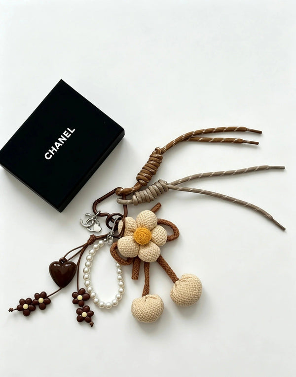 CC Knitted Flower Charm