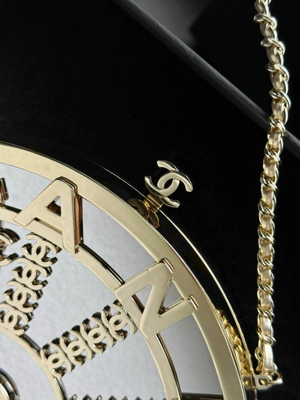 CC 26s Elevator Minaudiere Bga 21.5cm Gold Metal