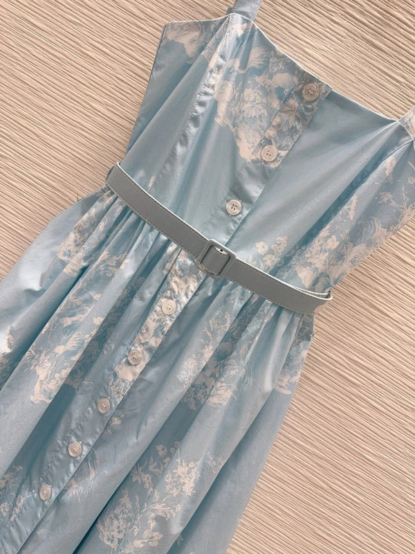 CD 2026 Strappy Dress Blue Cotton 627311