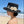 CC Flat-top Straw Hat With Flower Pearl 269016