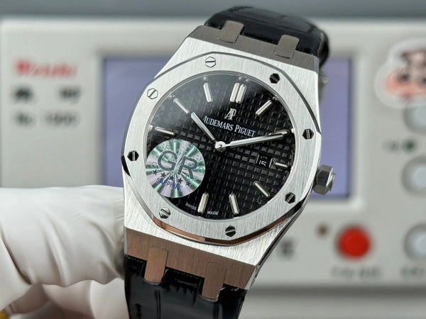 Audemars Piguet Royal 33mm Black Dial Black Crocodile Leather