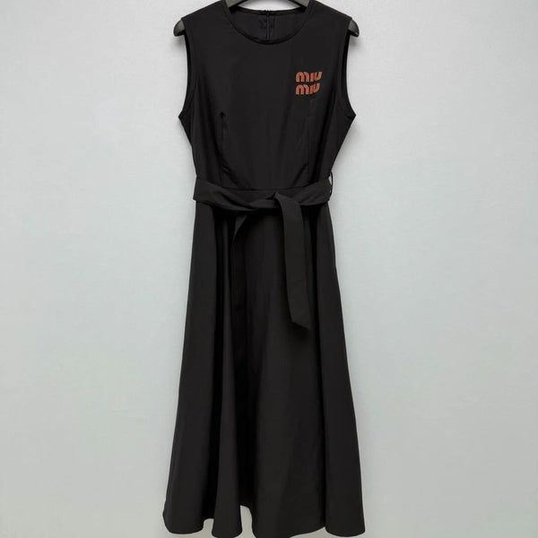 Miu 2026 Dress Black Cotton 643289