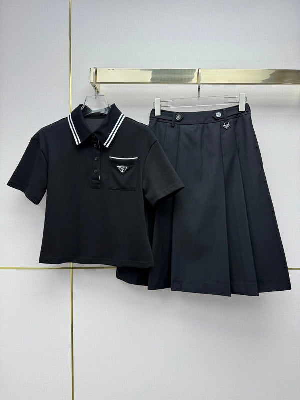 Pra 2026 Polo Shirt And Skirt Set Cotton 365048