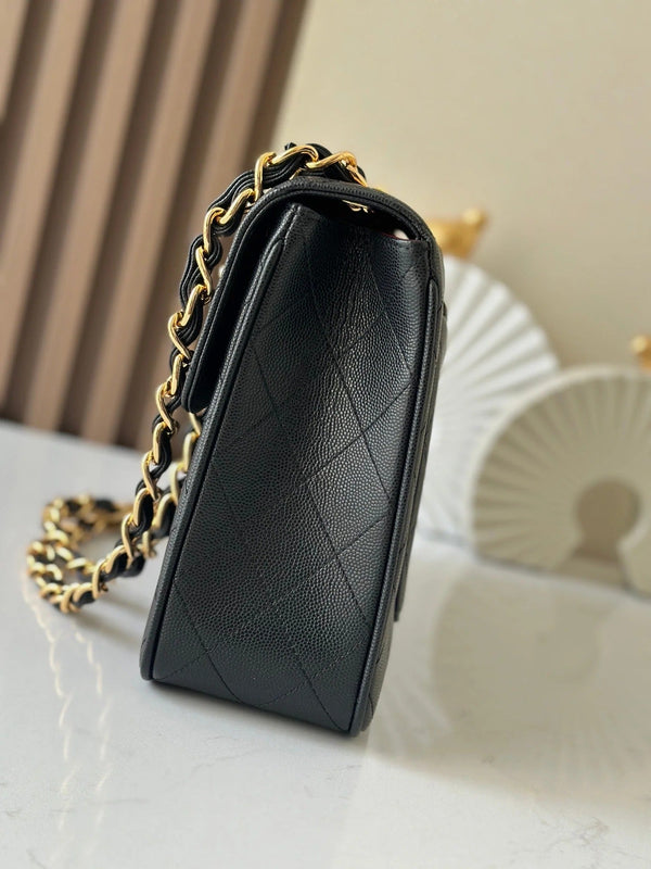 CC 2026 Classic Flap Bag 30cm Lambskin Gold Hardware