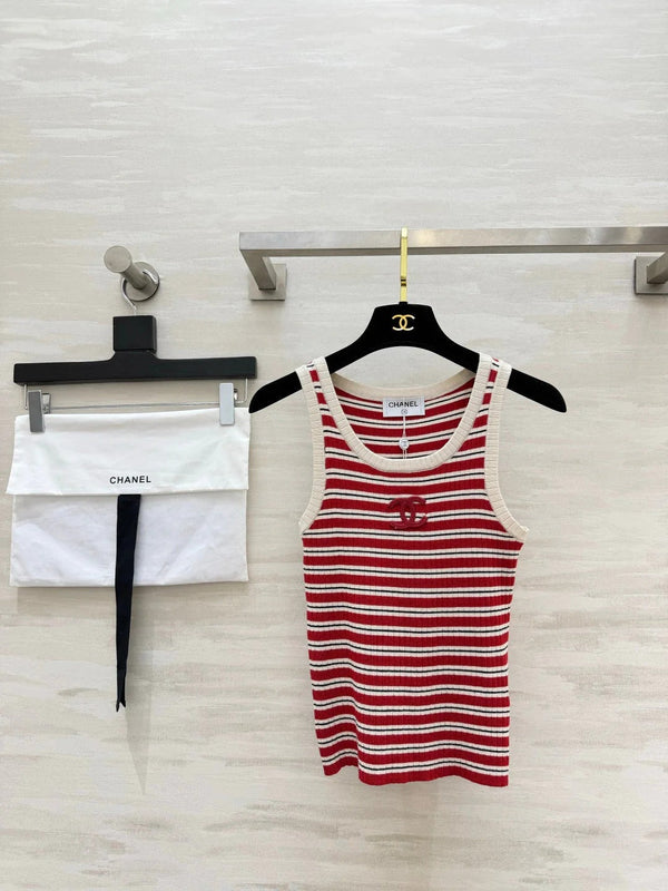 CC 2026 Knit Vest Stripes Wool 402251