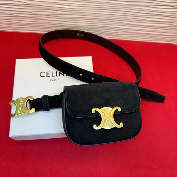 CE 2026 Triomphe Belt Bag 25mm Suede