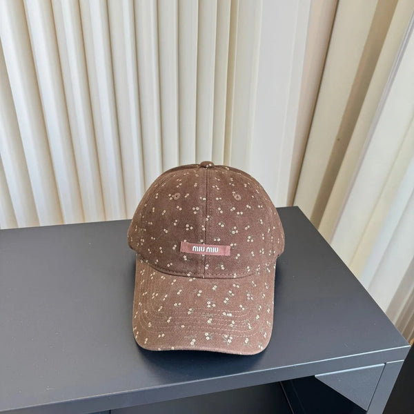 Miu Floral Print Baseball Cap 413004