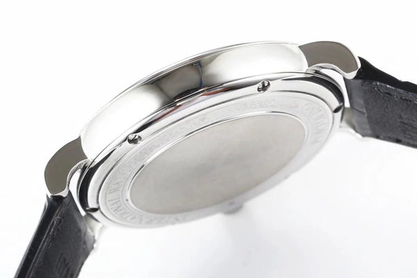 IWC Portofino 40mm Blue Dial Steel Case Black Leather