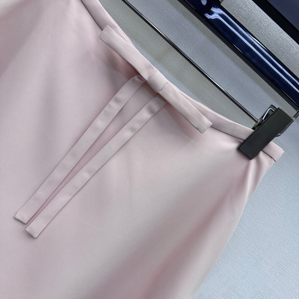 Miu 2026 Midi Skirt Pink Cotton 648501