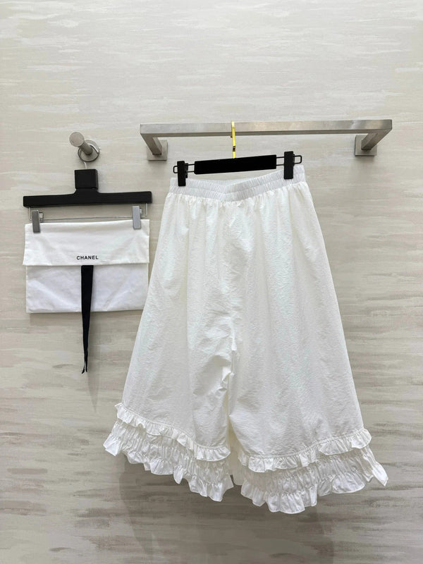CC  2026 Wide-Leg Pants White Cotton 402322