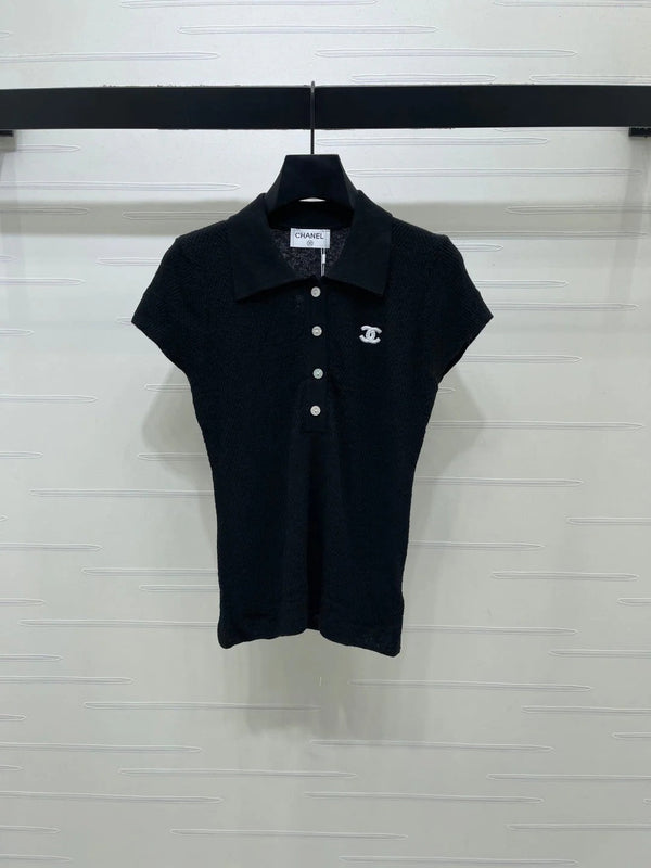 CC 2026 Collared Knit Short-Sleeve Shirt Tencel 677741