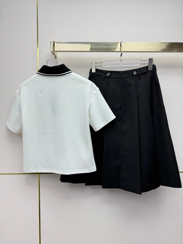 Pra 2026 Polo Shirt And Skirt Set Cotton 365048
