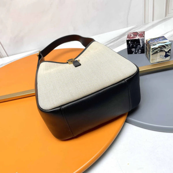 YSL 2026 Saint Laurent Small Hobo Bag 23cm Canvas Leather