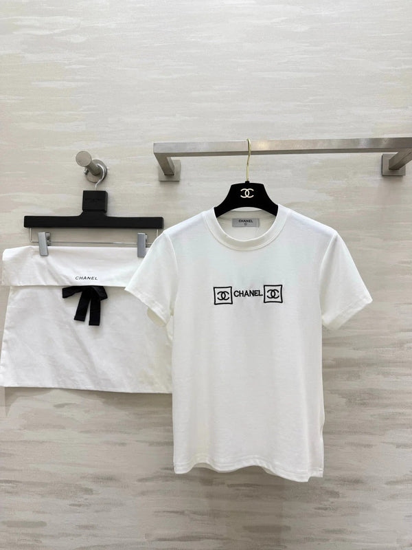 CC 2026 Embroidered Logo T-shirt Cotton 681375