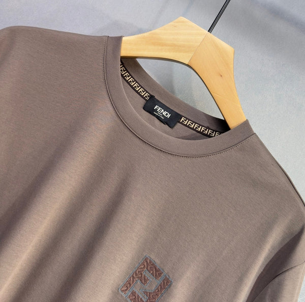 FF 2026 Men's Short-Sleeve T-Shirt Brown Cotton 737223