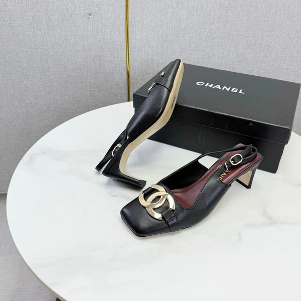 CC 2026 Gold Logo Slingback 50mm Sheepskin 904445