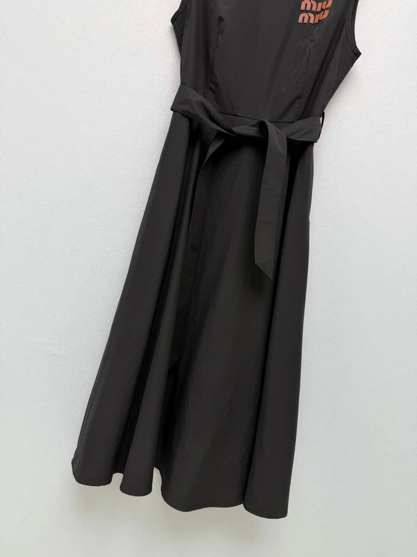 Miu 2026 Dress Black Cotton 643289