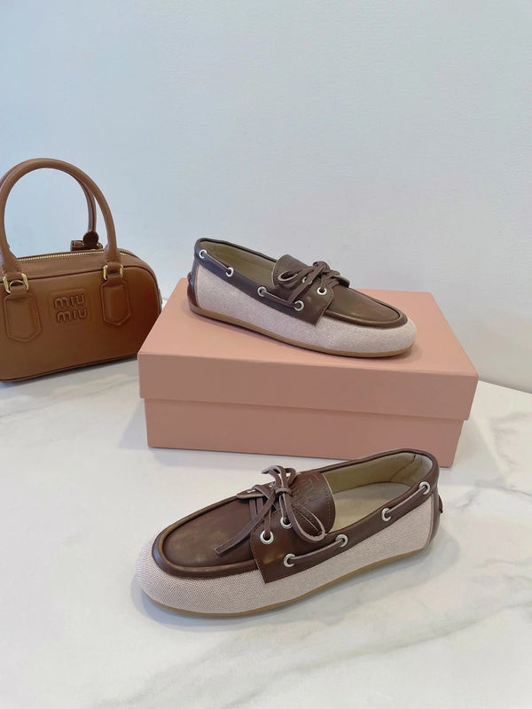 Miu 2026 Vintage Loafers Suede Leather 941761