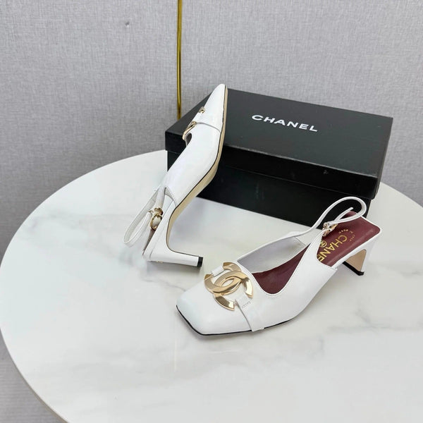 CC 2026 Gold Logo Slingback 50mm Sheepskin 904445