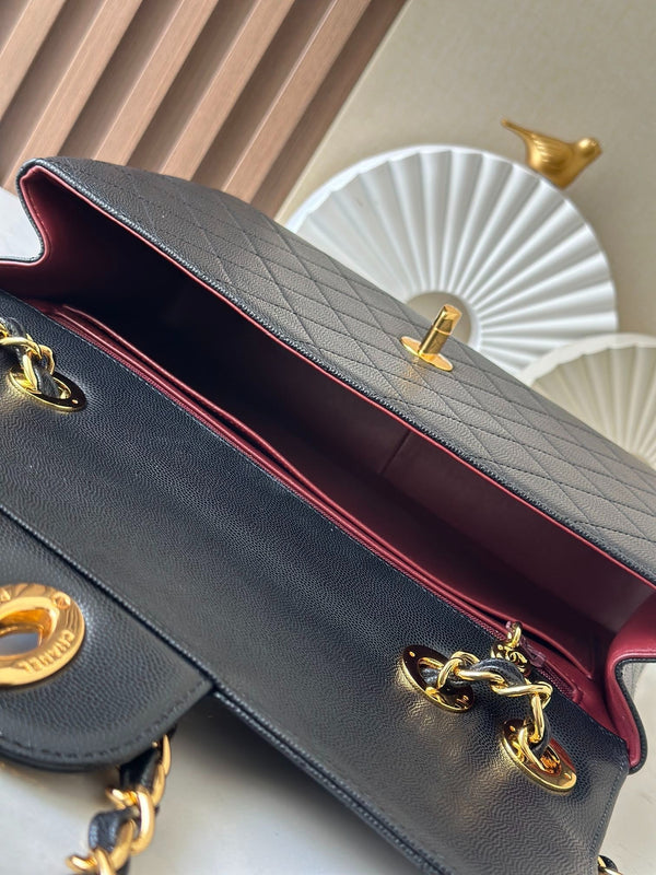 CC 2026 Classic Flap Bag 30cm Lambskin Gold Hardware