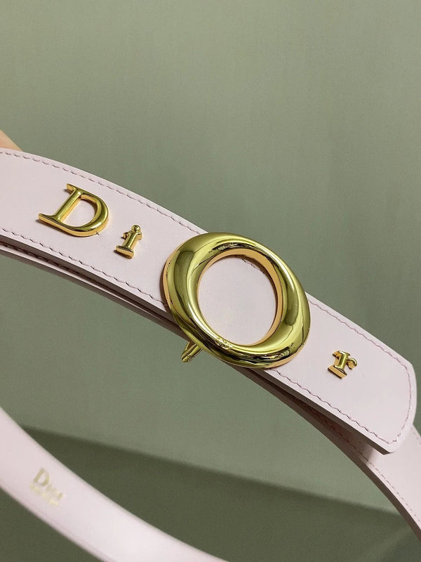 CD 2026 30 Montaigne Reversible Belt 30mm Pink Gold Calfskin