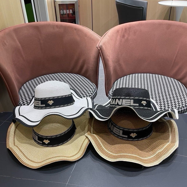 CC Wide-brimmed Straw Hat 214482