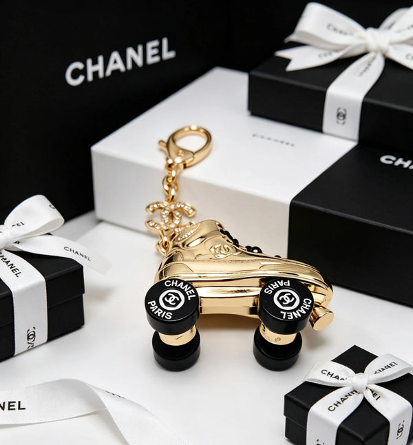 CC Gold Roller Skate Charm