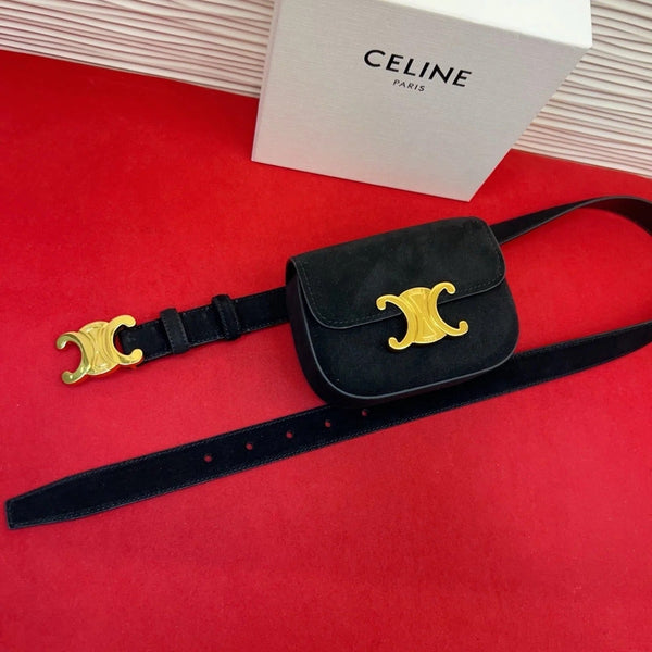 CE 2026 Triomphe Belt Bag 25mm Suede