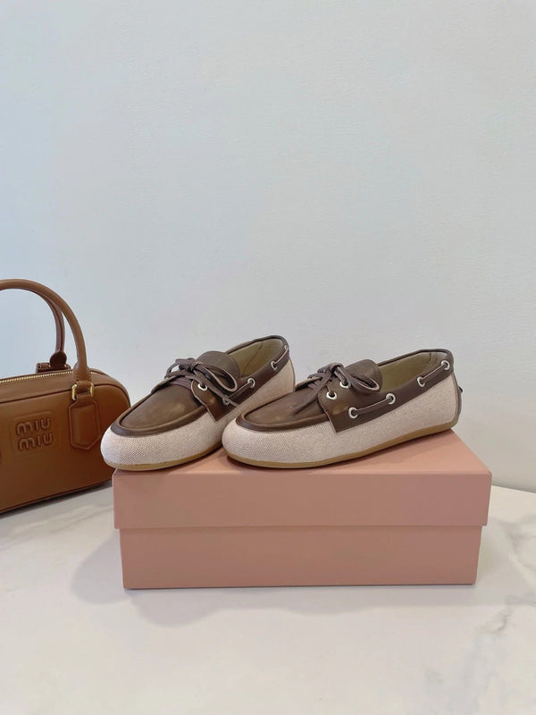 Miu 2026 Vintage Loafers Suede Leather 941761