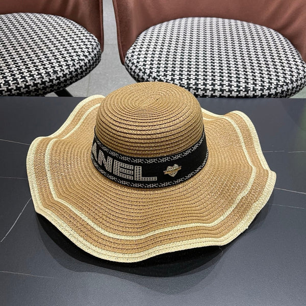 CC Wide-brimmed Straw Hat 214482