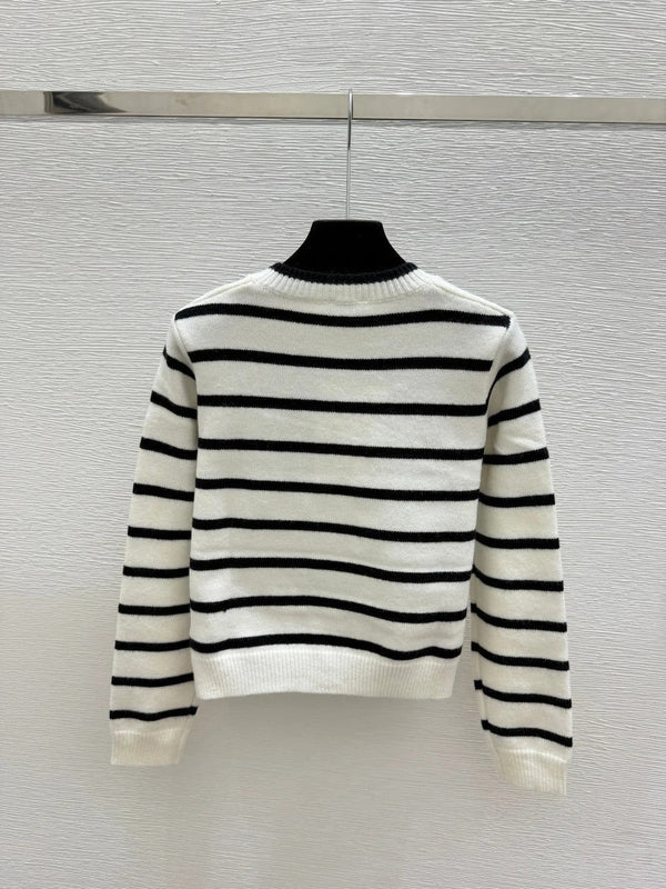 Chanel 2026 Crew-neck Cardigan With Bow Wool 244596